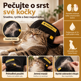Přenosné rukavice na odstranění chlupů