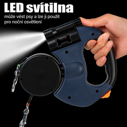 Retractable Dog Leash For Small Dogs Reflective Dual Pet Leash Lead 360 Swivel No Double Dog Walking Leash With Lights Pet Products
