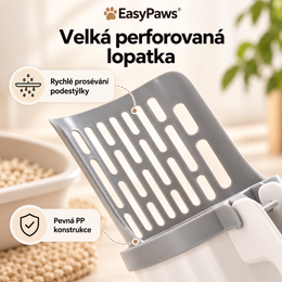 EasyPaws™ – lopatka na kočkolit 3 v 1