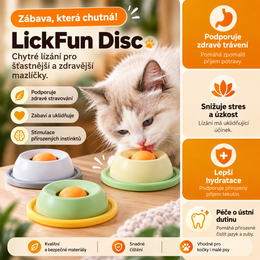 Lízací miska pro kočky proti převrácení – pomalé krmení