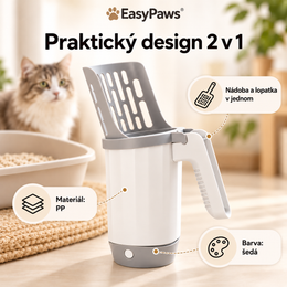 EasyPaws™ – lopatka na kočkolit 3 v 1
